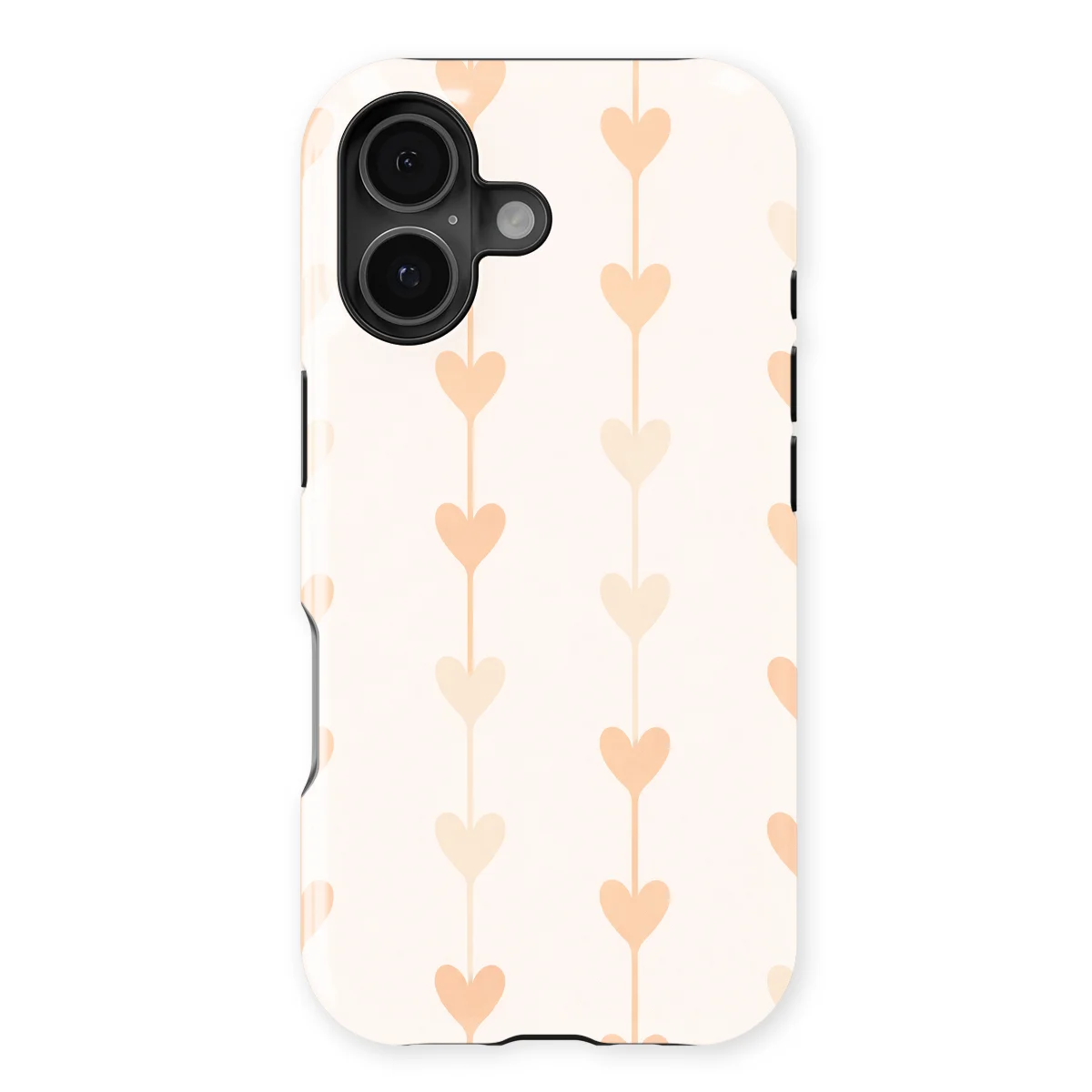 Little Love - Vertical Hearts - Pink/Multicolor for iPhone 16